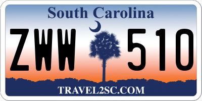 SC license plate ZWW510