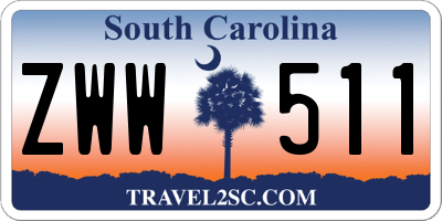 SC license plate ZWW511