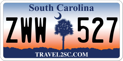 SC license plate ZWW527
