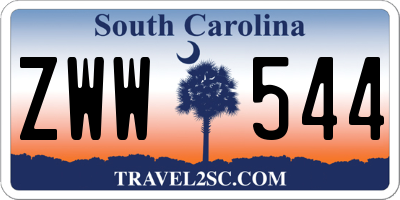 SC license plate ZWW544