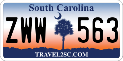 SC license plate ZWW563