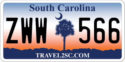 SC license plate ZWW566