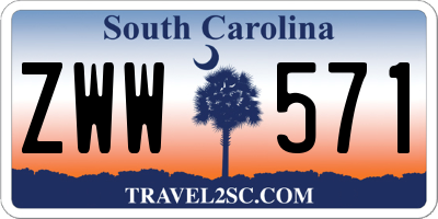 SC license plate ZWW571