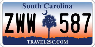 SC license plate ZWW587