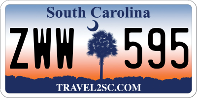SC license plate ZWW595