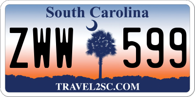 SC license plate ZWW599