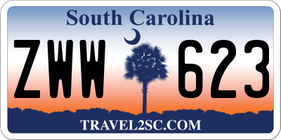 SC license plate ZWW623