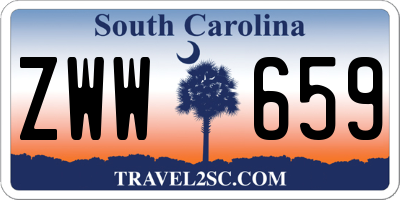 SC license plate ZWW659