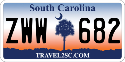 SC license plate ZWW682