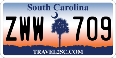 SC license plate ZWW709