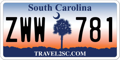 SC license plate ZWW781