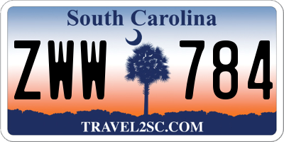 SC license plate ZWW784