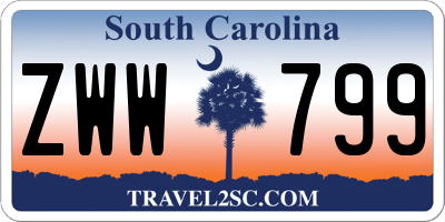 SC license plate ZWW799