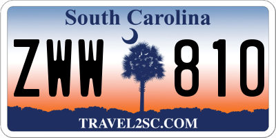 SC license plate ZWW810