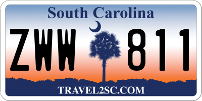 SC license plate ZWW811