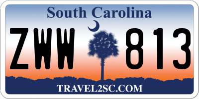 SC license plate ZWW813