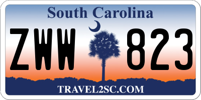 SC license plate ZWW823