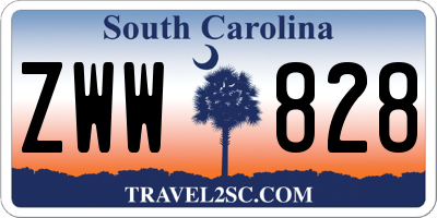 SC license plate ZWW828