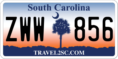 SC license plate ZWW856