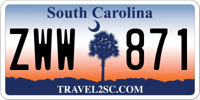 SC license plate ZWW871