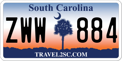 SC license plate ZWW884