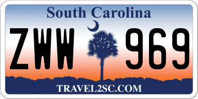 SC license plate ZWW969