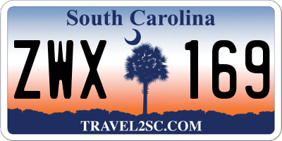 SC license plate ZWX169