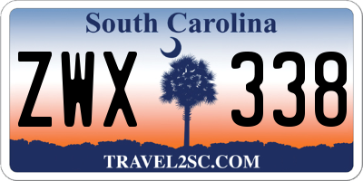 SC license plate ZWX338