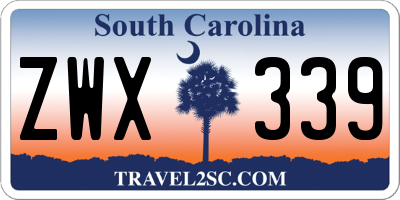 SC license plate ZWX339