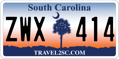 SC license plate ZWX414