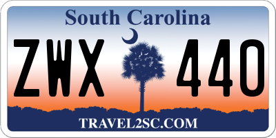 SC license plate ZWX440