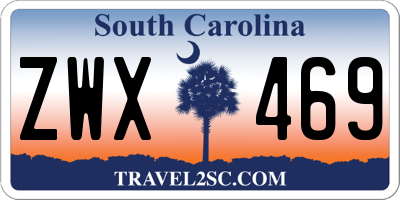 SC license plate ZWX469