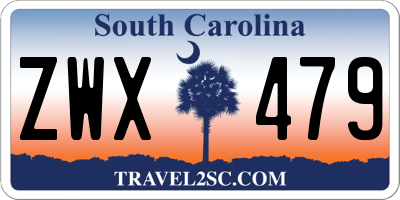 SC license plate ZWX479