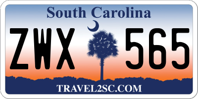 SC license plate ZWX565