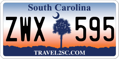 SC license plate ZWX595