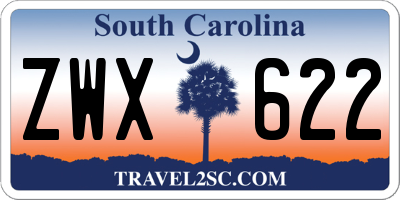 SC license plate ZWX622