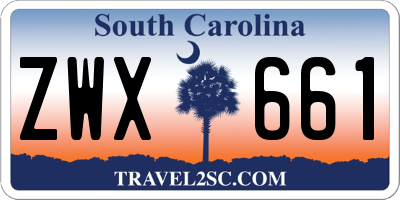 SC license plate ZWX661
