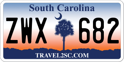 SC license plate ZWX682
