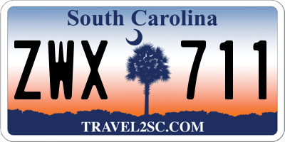 SC license plate ZWX711