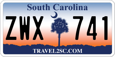SC license plate ZWX741