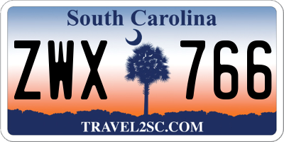 SC license plate ZWX766