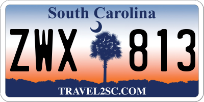 SC license plate ZWX813