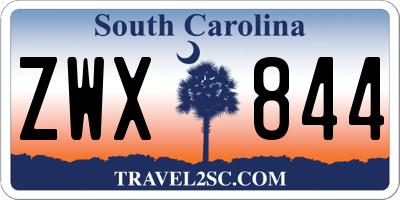 SC license plate ZWX844