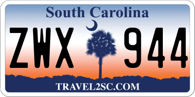 SC license plate ZWX944