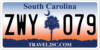 SC license plate ZWY079