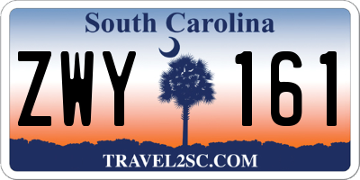 SC license plate ZWY161