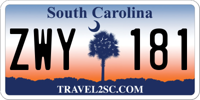 SC license plate ZWY181