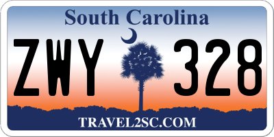 SC license plate ZWY328