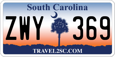 SC license plate ZWY369