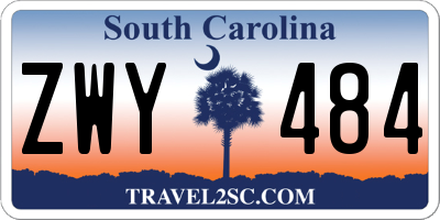 SC license plate ZWY484